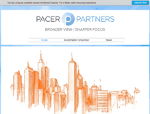 Tablet Screenshot of pacerpartners.com